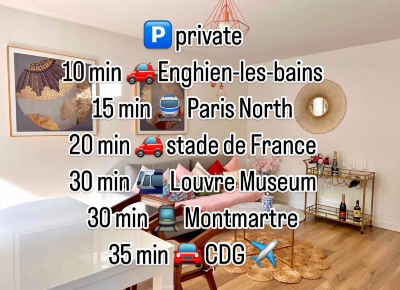 Apart 85 M2 Proche De Paris Stade De France Parking Free Groslay Εξωτερικό φωτογραφία